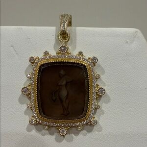 Judith Ripka Sterling Silver & 14K clad Intanglio Enhancer